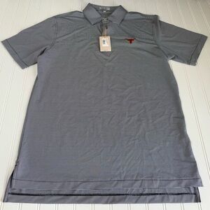 Peter Millar Texas Longhorns Men Summer Comfort Polo Medium Shirt NEW 1640
